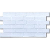Декоративна ПВХ панель біла цегла 960х480х4мм (1103) SW-00001427