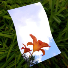 Дзеркальна наліпка (акрил) 3D 27*42cm*2mm Silver (S) SW-00001519