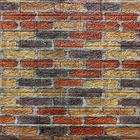 Самоклеящаяся 3D панель Sticker wall под екатеринославский кирпич 47, 700x770x5мм