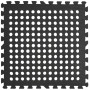 Підлога пазл перфорована - модульне покриття чорне 625x625x10мм (МР50) SW-00000660