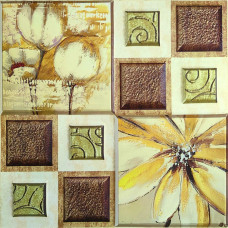 Декоративна ПВХ плитка на самоклейці масляные краски 300х300х5мм, ціна за 1. (СПП-608) SW-00001138