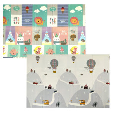 Килимок термо дитячий розвиваючий "Повітряна куля - Тварини" 200х180х1см (241) SW-00000139