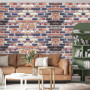 Самоклеюча 3D панель Sticker wall під катеринославську цеглу 48, 700x770x5мм