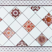 Самоклеюча вінілова плитка 600х600х1,5мм, ціна за 1. (СВП-213) Глянець SW-00000519