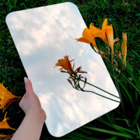 Акрилове дзеркало на самоклейці, прямокутник 420х270х2мм (OS-MR-03)