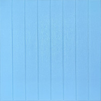 Самоклеюча 3D панель блакитне дерево 700х700х4мм (384) SW-00001372