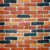 Самоклеящаяся 3D панель Sticker wall под екатеринославский кирпич 47 матовая, 700x770x5мм