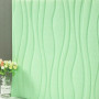 Самоклеюча 3D панель світло-зелені хвилі 600x600x6мм SW-00001327