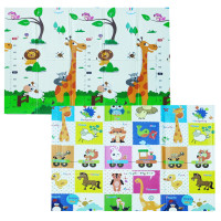 256 Коврик детский 1.8m*2.0*10mm Ростомер+животные пазлы (S) SW-00000536