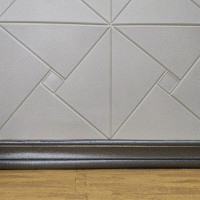 Гнучкий самоклеючий плінтус / багет срібло (123) SW-00000065