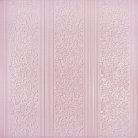 Самоклеюча 3D панель ніжно-рожева 700х700х5мм (140) SW-00001330