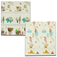 Дитячий складаний розвиваючий термо килимок "Місто | Ліс" 175х155х1см без сумки (251) SW-00000277
