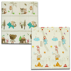 Дитячий складаний розвиваючий термо килимок "Місто | Ліс" 175х155х1см без сумки (251) SW-00000277