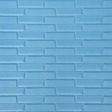 Самоклеюча декоративна 3D панель лазурна кладка 700х770х7мм (036) SW-00000301