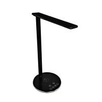Настільна ЛЕД лампа з бездротовою зарядкою Qi (Чі) Чорна SW-00000224