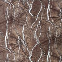 Декоративна ПВХ плита коричневий мармур 600*600*3mm (OS-KL8036) (S)