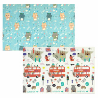 Розвиваючий килимок дитячий термо "Автобус+Котики" 200х150х1см (242) SW-00000161