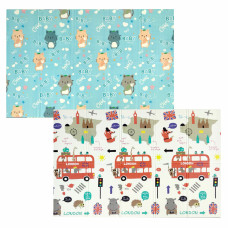 Розвиваючий килимок дитячий термо "Автобус+Котики" 200х150х1см (242) SW-00000161