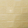 Самоклеюча декоративна настінно-стельова панель бежевий візерунок 700x700x5мм (182) SW-00000482