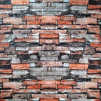 Самоклеюча 3D панель Sticker wall під катеринославську цеглу 45, 700x770x6мм