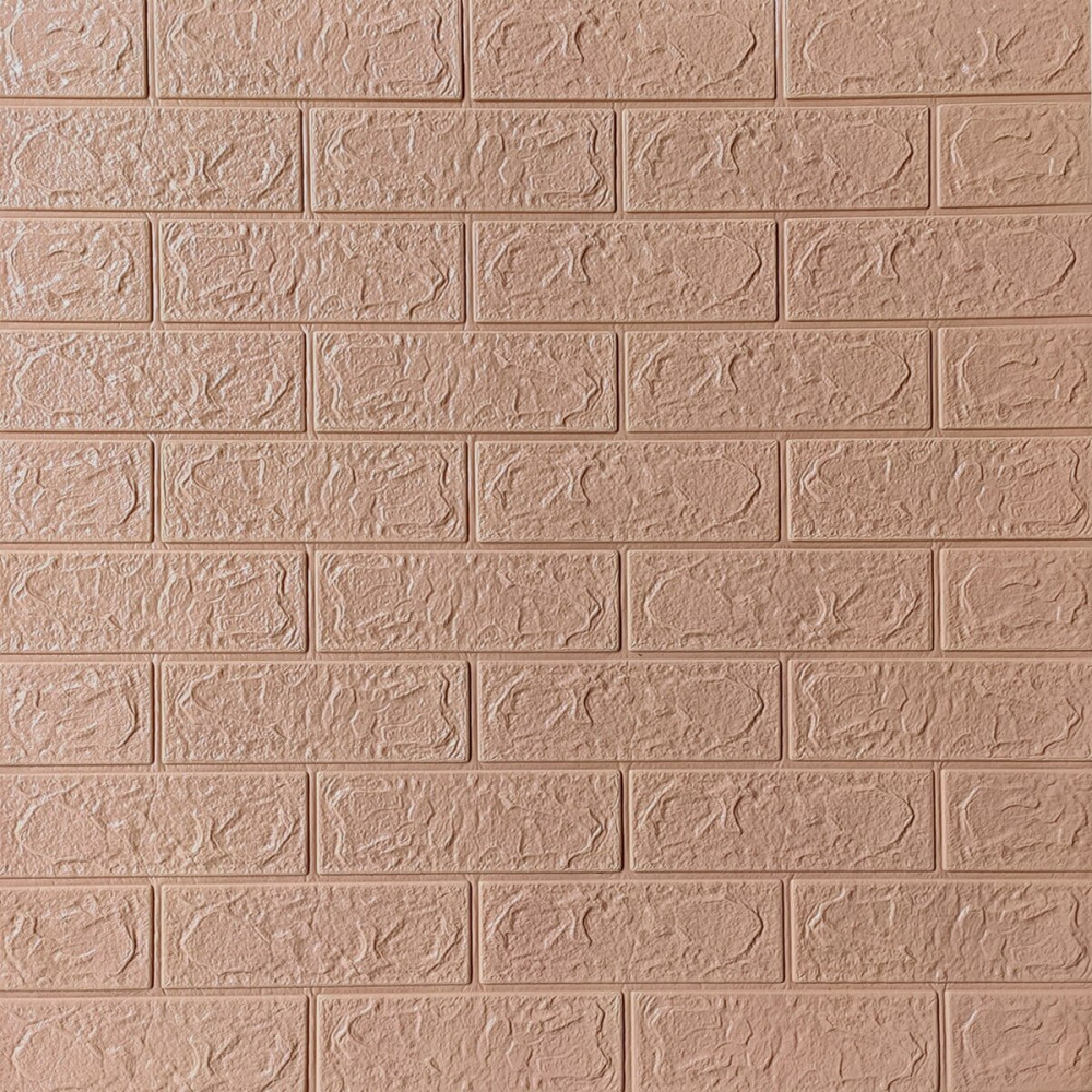 Самоклеюча 3D панель цегла кава з молоком 700x700x3мм SW-00001716