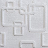 Самоклеюча 3D панель Sticker wall декор прямокутники 1001, 300x300x8мм