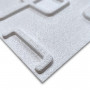 Самоклеюча 3D панель Sticker wall декор прямокутники 1001, 300x300x8мм