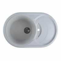 Гранітна мийка для кухні Platinum 7750 GAZZO глянець Біла