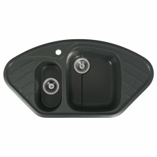 Гранітна мийка для кухні Platinum 9250UW LARGO глянець Антрацит