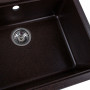 Гранітна мийка для кухні Platinum 5751 NIKA глянець Шоколад