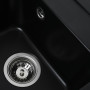 Гранітна мийка для кухні Platinum 4050 KORRADO матова Чорна