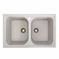 Гранітна мийка для кухні Platinum 7950 Equatoria глянець Топаз