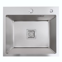 50*45 Мийка нержавійка Platinum Handmade HSB (квадратний сифон 3,0/1,0)
