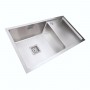 78*44 L Мийка нержавійка Platinum Handmade (один отвір,квадратний сифон.3,0/1,0)
