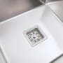 78*44 L Мийка нержавійка Platinum Handmade (один отвір,квадратний сифон.3,0/1,0)