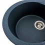 Гранітна мийка для кухні Platinum 5847 ONYX матова (антрацит)