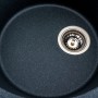 Гранітна мийка для кухні Platinum 5847 ONYX матова (антрацит)