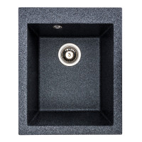 Гранітна мийка для кухні Platinum 4150 SOKIL матова (графіт)
