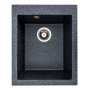 Гранітна мийка для кухні Platinum 4150 SOKIL матова (графіт)