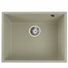 Гранітна мийка для кухні Platinum 5444 OASIS матова Айворі