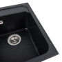 Гранітна мийка для кухні Platinum 4050 KORRADO матова Карбон