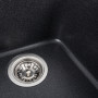 Гранітна мийка для кухні Platinum 4050 KORRADO матова Карбон
