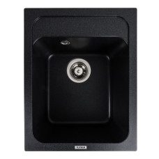 Гранітна мийка для кухні Platinum 4050 KORRADO матова Карбон
