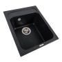 Гранітна мийка для кухні Platinum 4050 KORRADO матова Карбон