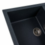 Гранітна мийка для кухні Platinum 7950 Selena матова Антрацит