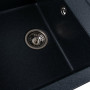 Гранітна мийка для кухні Platinum 7950 Selena матова Антрацит
