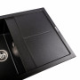 Гранітна мийка для кухні Platinum 7950 Selena матова Чорна (Gold)