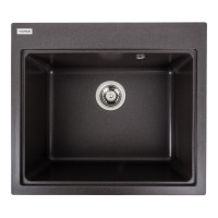 Гранітна мийка для кухні Platinum 5852 VESTA матовий Гренадін