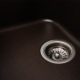 Гранітна мийка для кухні Platinum 7950 Equatoria матовий Темна скеля