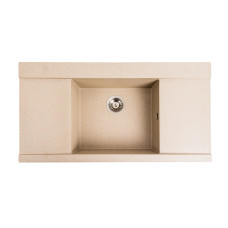 Гранітна мийка для кухні Platinum 9651 ATLAS матова (сафарі)